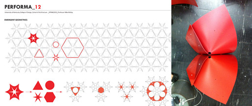 Drawing showing emergent geometry