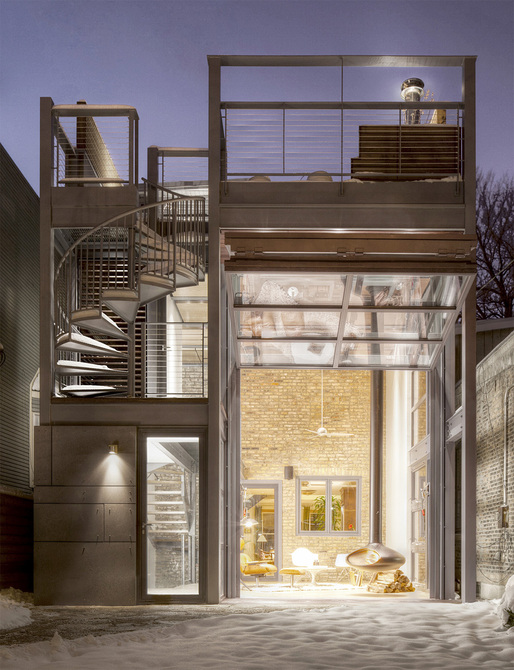 HISTORIC WICKER PARK 2-FLAT CONVERSION + MODERN ADDITION in Chicago, IL by dSpace Studio