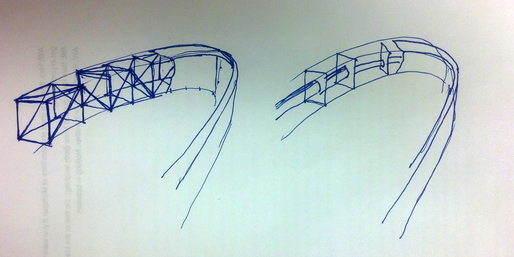 Space Frame Structure for proposed sculpture.