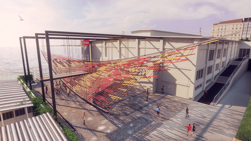 Bird's eye view of Tearing The Ground (Image: ONZ Architects)