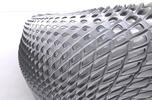 Zaha Hadid Architects: Civil Courts of Justice, Madrid, close up, 2007