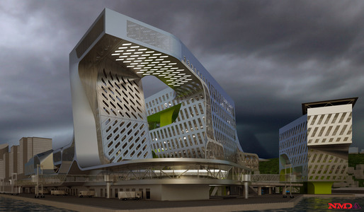 Waterside view of gateway tower (Image: NMDA)