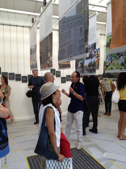 The interactive nature of the project boards made the work in the U.S. Pavilion both an approachable and easily digestible experience by both the visiting press and public.