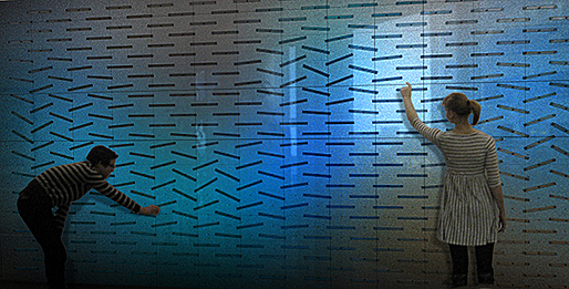 Maxwell’s Dream: Painting with Light, by Kaustuv De Biswas and Daniel Rosenberg. On display in the Infinite Corridor Community Lounge.