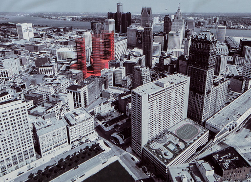 Detail of the competition-winning entry “MINICITY Detroit”