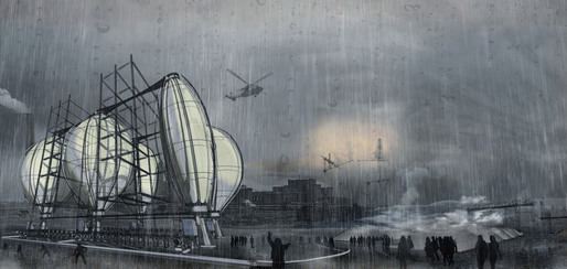 Detail from the first prize-winning board by Lindsay Griggs, Jason Tan, Reece Vigelsaks, Robert Barker