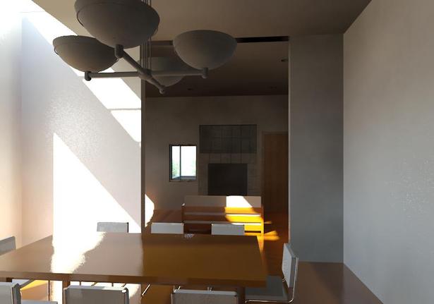 Rendering of dining room