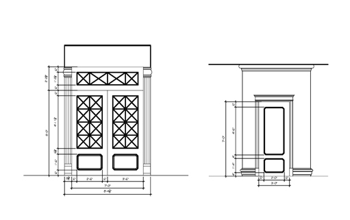Custom door elevations