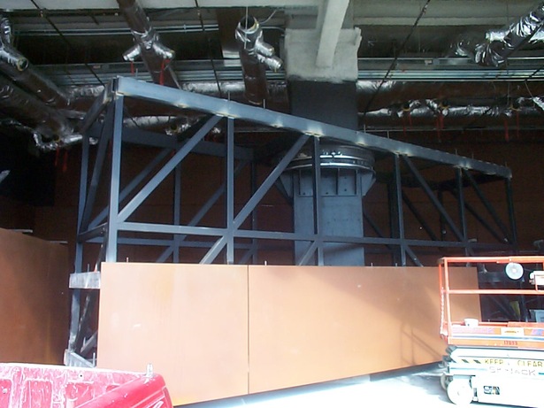 rotating display wall framing