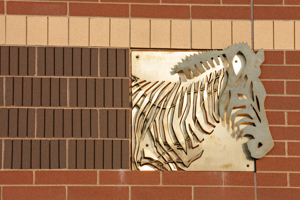 brass sculpture, exterior