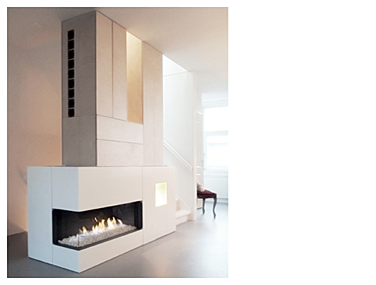 living room with fireplace