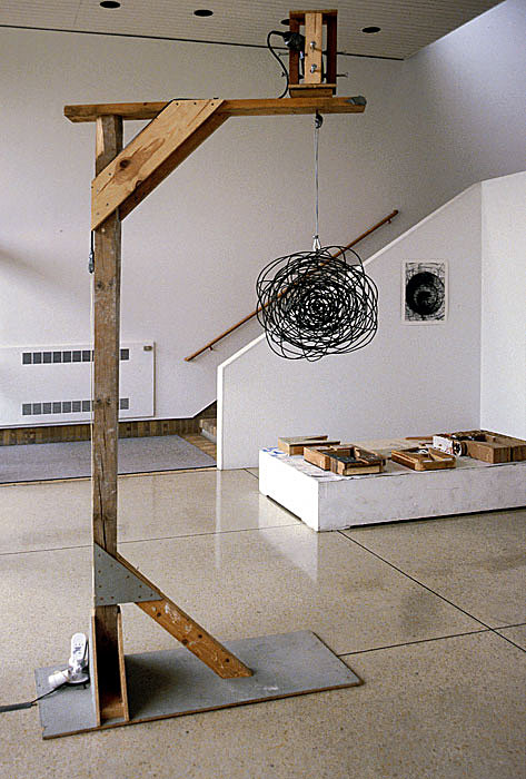 Black Hole, Electric Drill, Motion Sensor, Steel Wire, Wood