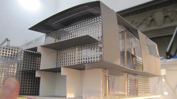 Sgambati_Palazzo Tasso Community Center_exterior shot_model