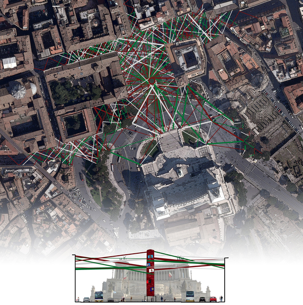 Plan of Piazza Venezia