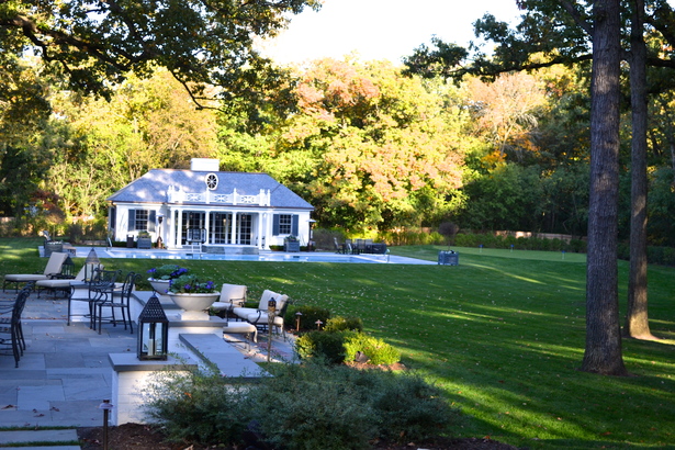 View from House to Pool House