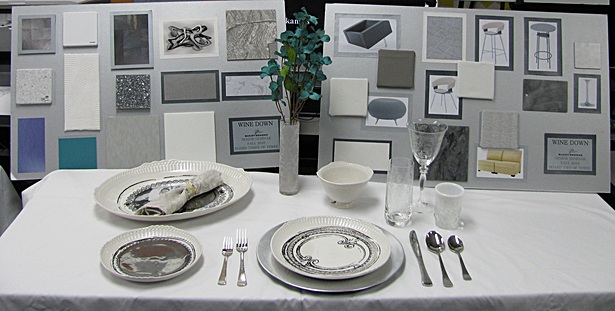 Restaurant Presentation Boards and Table Top Design