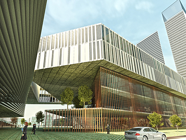Retail Level | Park Entry | Rendering by Josh Pabst