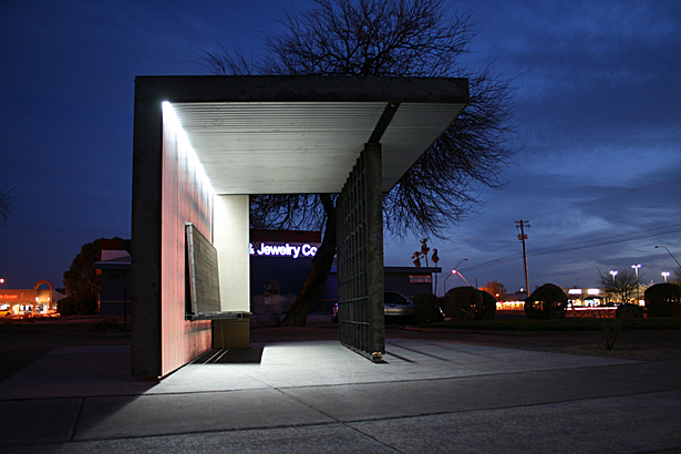 north-facing shelter / corrugated steel