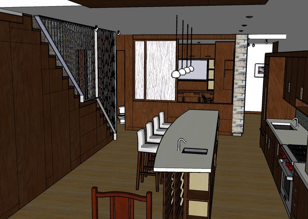 SD rendering of kitchen