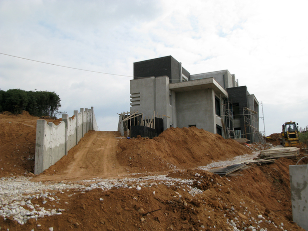 during the construction