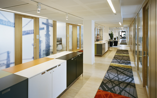 Hallway with offices
