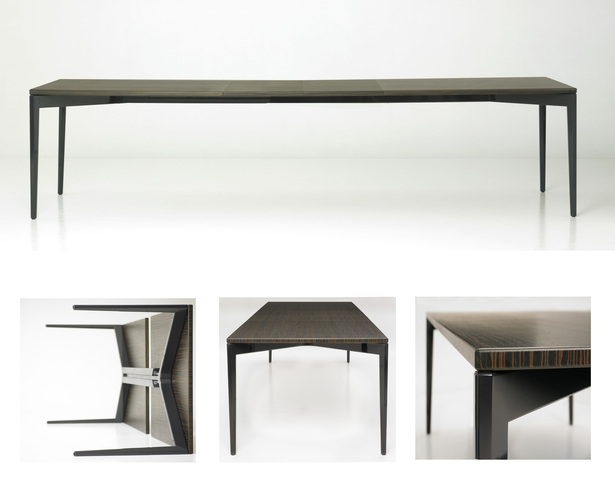 Custom Expandable Ebony Table