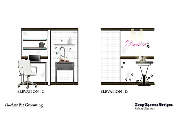 DUCLAW PET GROOMING - WORK WALL/FEATURE WALL & GRAPHIC