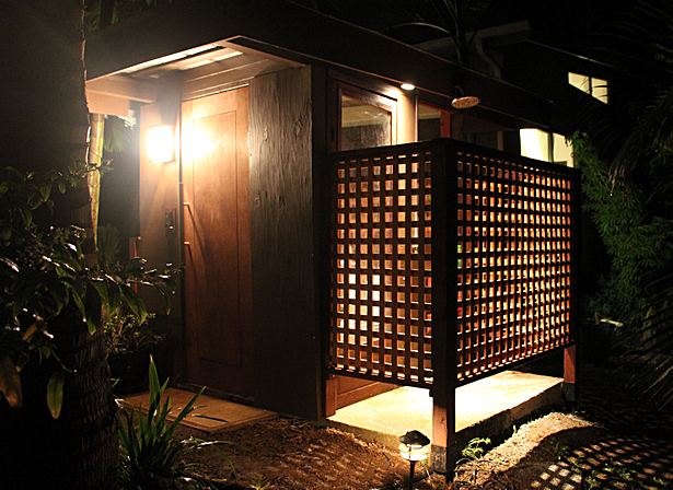 View of the finished showerhouse