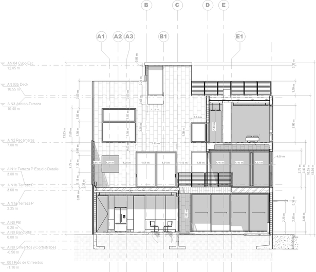 Section plan. PAUL CREMOUX studio
