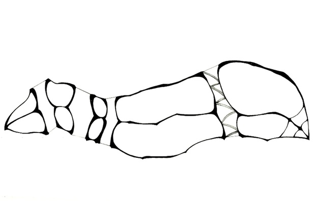 Section Drawing 3; hand-drafted