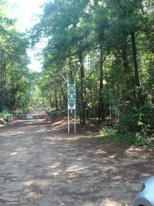 signage at trail entry