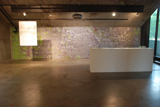 I led the installation of a large scale map (100+ 11