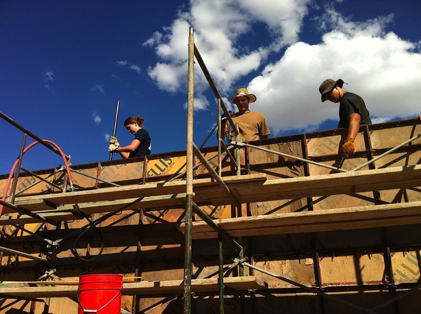 rammed earth construction