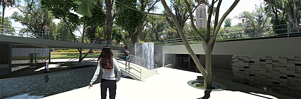 Pool and locker room entrance