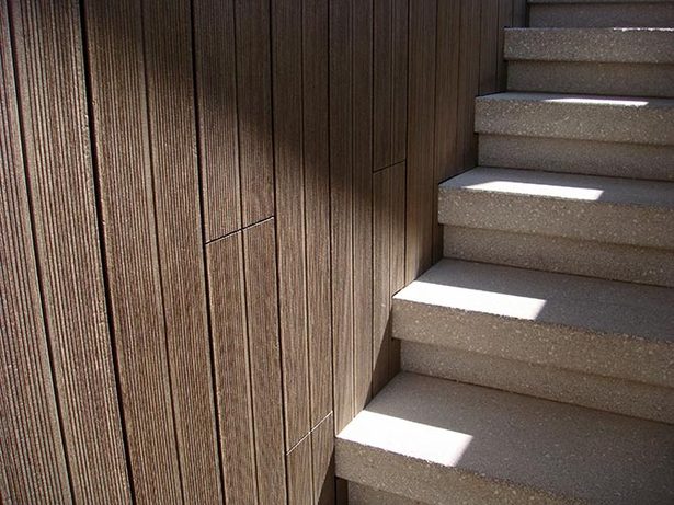 detail of the wooden facade (Greenwood)