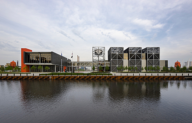 view from across canal