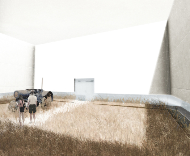 Perspective of Interior Courtyard
