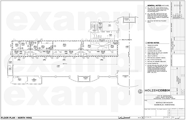 AutoCAD, technical drawing example. image © Molzen Corbin