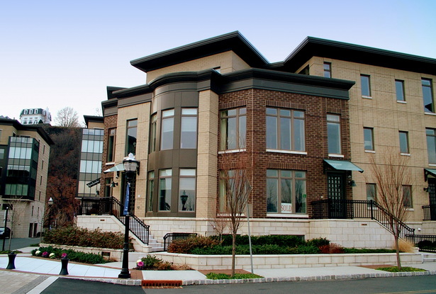 CORNER VIEW OF TYPICAL TOWNHOUSE CLUSTER