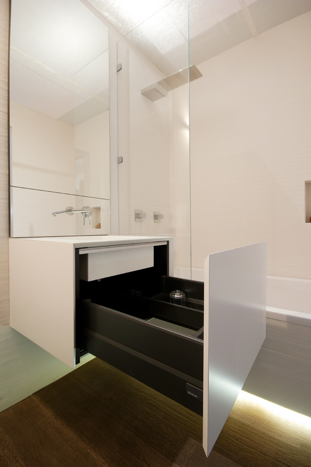 GLAM Bathroom for the full-scale 325-square-foot micro-apartment in the Making Room Exhibition at The Museum of the City of New York