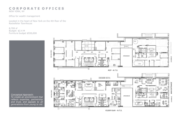 RCP and furniture plan