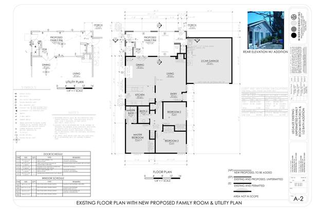 EXISTING AND PROPOSED FLOOR PLAN