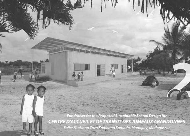 Exterior perspective of the School for Twin Orphans