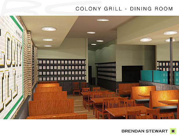 Dining room sketchup model rendered with Podium