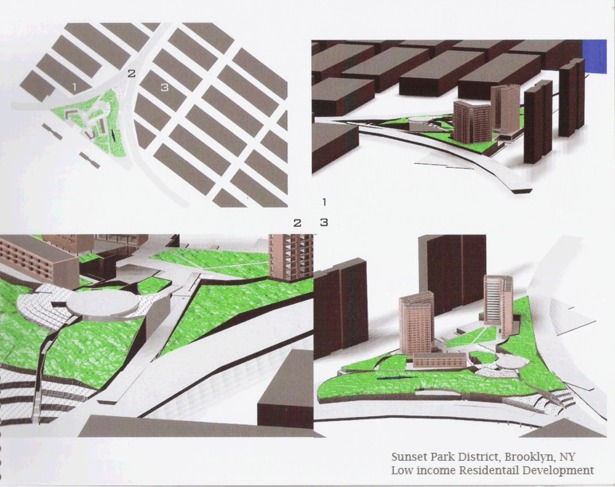 Low Income development, Sunset Park district, Brooklyn, NY