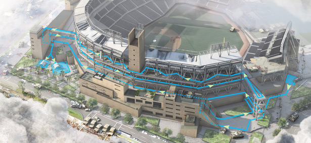 Petco Park at beginning of Zombie Apocalypse