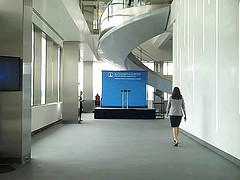 Lobby at Alexandria Center for Life Sciences - View East toward helical stair