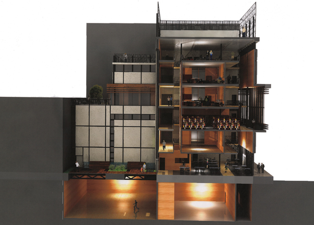 Section Perspective - Rendered in Podium