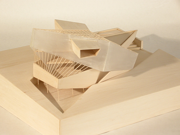 Hand Built Model East Facade