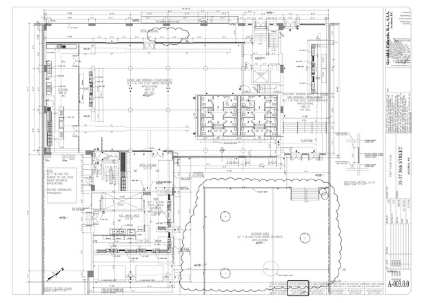 First Floor and Open Space Floorplan